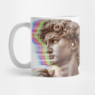 Vaporwave glitch classic Statue, David Mug